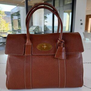 Mulberry Bayswater Satchel: Oak NVT Leather